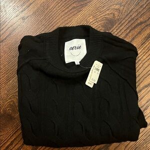 Aerie Women’s Crewneck Sweater in Black